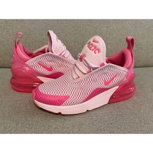 Nike Air Max 270 Kids Pink Foam Hyper Pink Sneakers IQ9200-663 Size 1Y